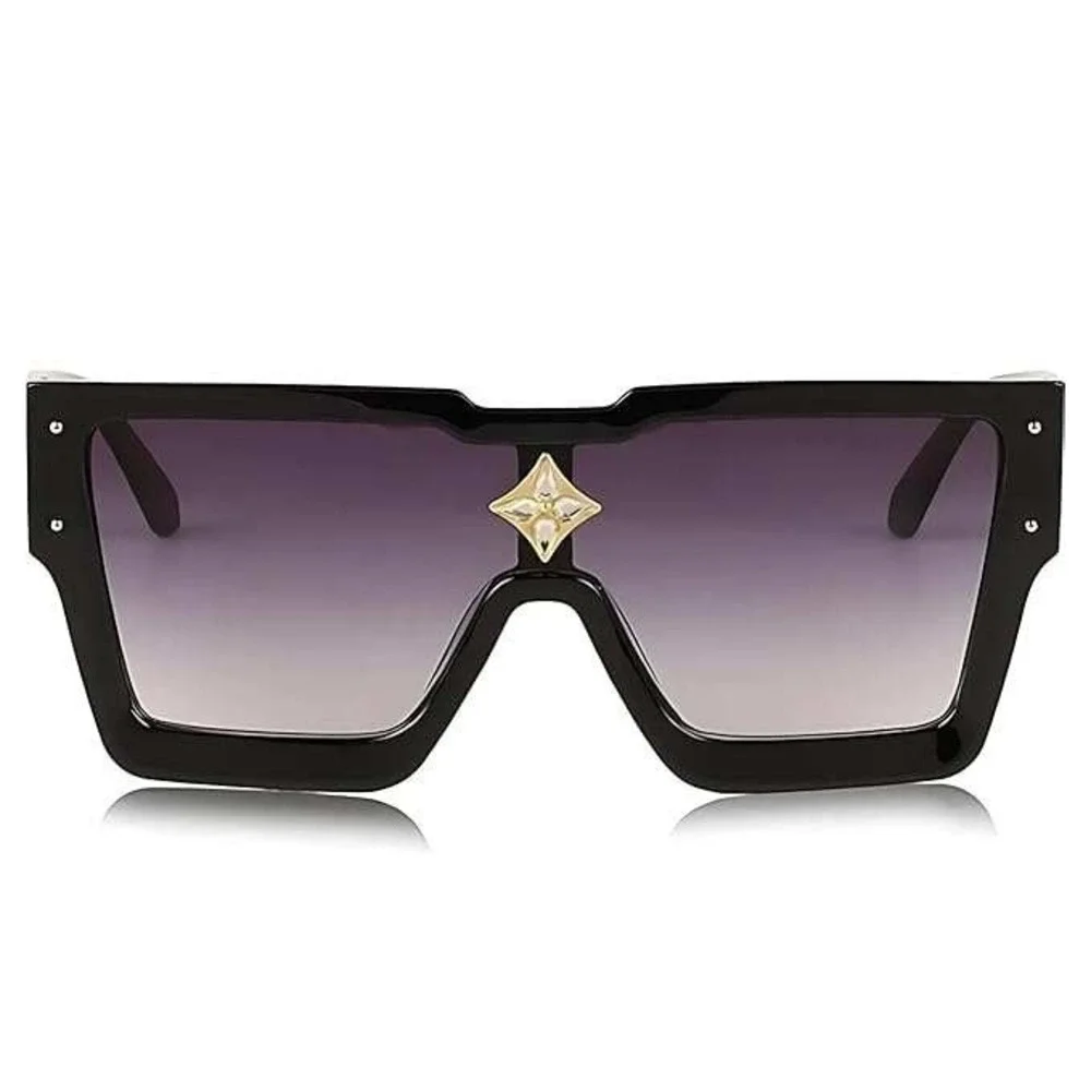 Sunglasses Women Oversized XL Square Flat Top Fashion Rhinestone Shades Lentes‎